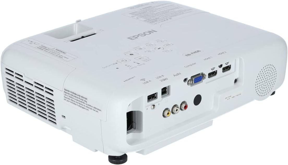 EB-FH06 Projecteur 3LCD Full HD 1920 x 1080p, 3500 lumens de luminosité blanche et couleur, rapport de contraste 16 000:1, Wi-Fi en option, HDMI)