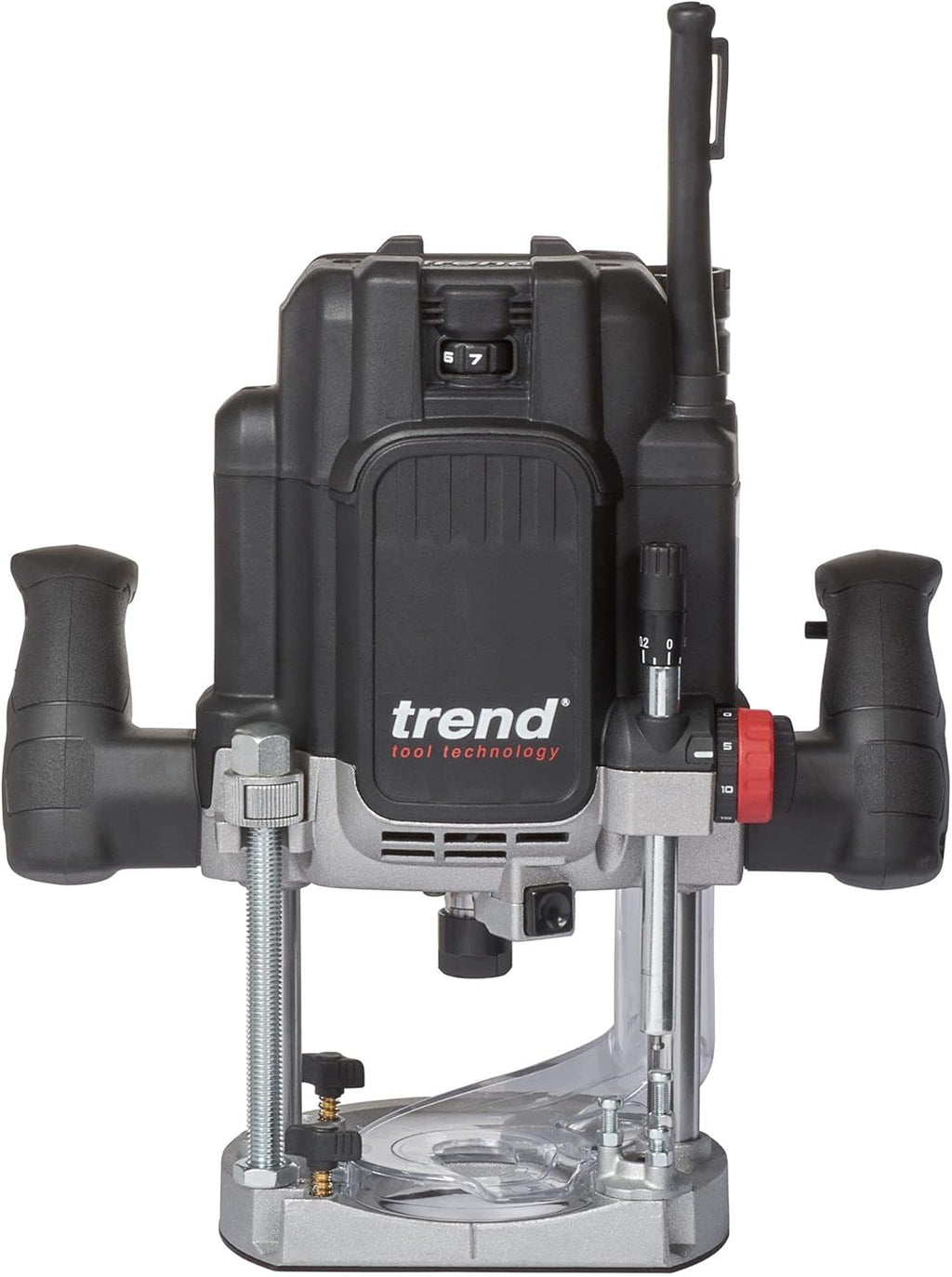 Trend T12 Défonceuse Plongeante, 2300W, 12mm, 230V, Profondeur 80mm, Montage Serrures et Joints, T12EK/EURO