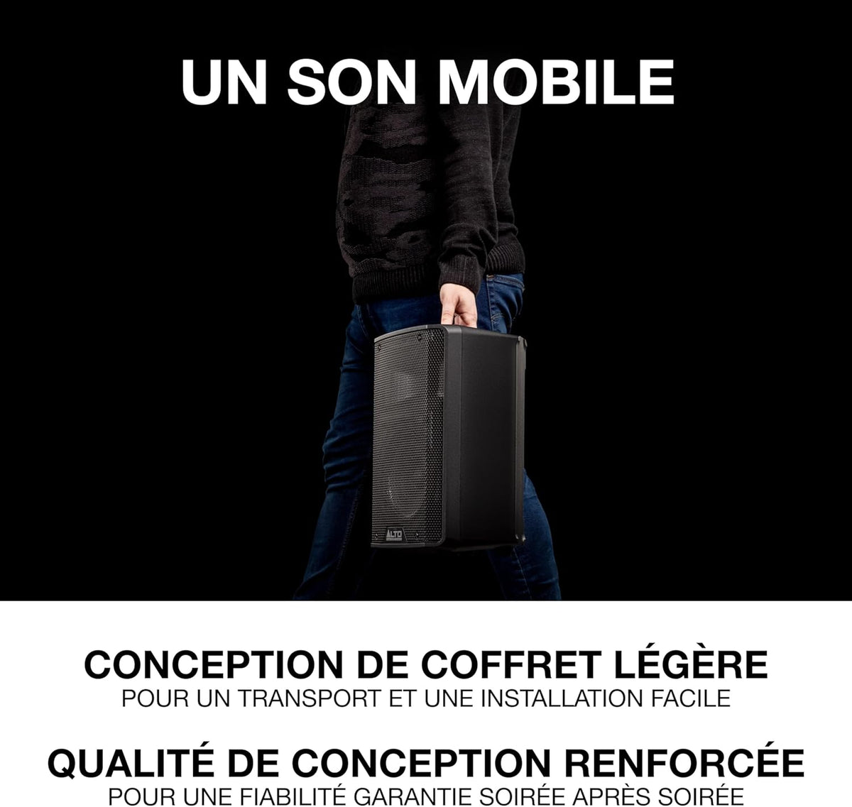 ALTO TX308 - Enceinte Active 350W avec Haut-Parleur 8" pour Les Musiciens, DJ, Bars, Concerts, mais Aussi à la Maison et Soirées Karaoké