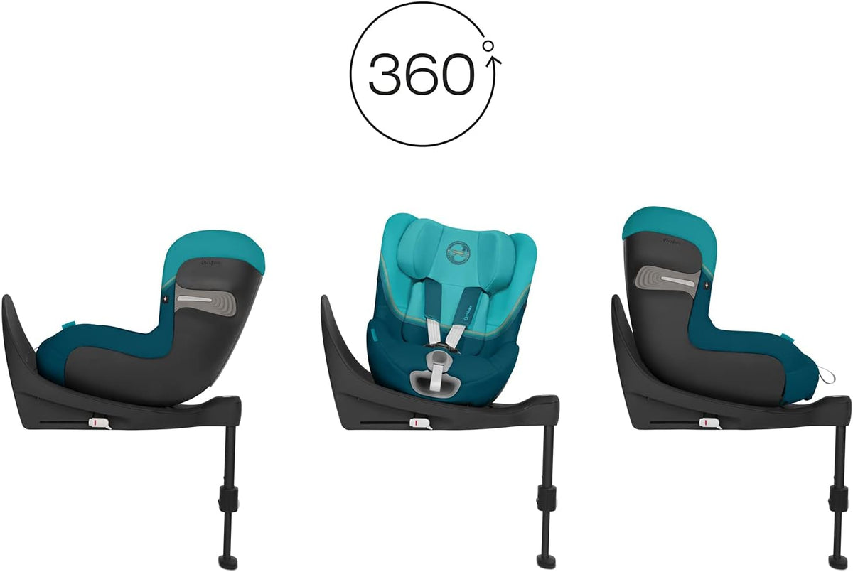 Cybex Gold Siège Auto Enfant Sirona S2 i-Size, De 3 mois à 4 ans environ, Max. 18 kg, Compatible avec SensorSafe, River Blue
