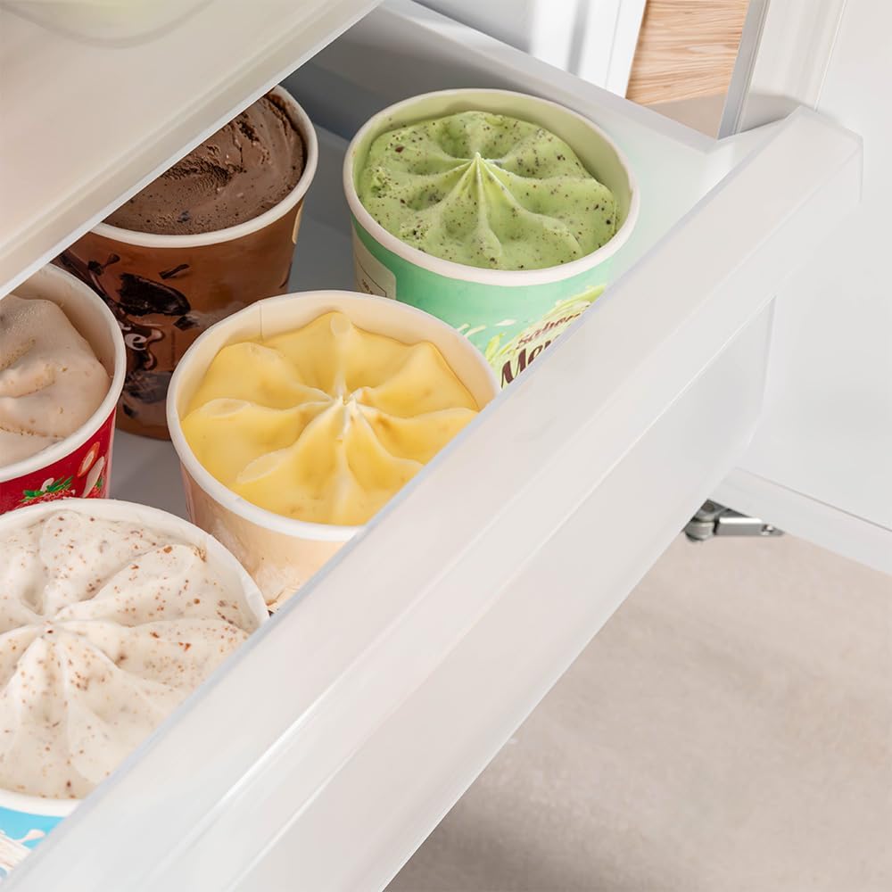 Cecotec Mini Congélateur Intégrable de 101 L Bolero Coolmarket TF BI 101 White E. Écran Tactile, Fast Freezing, Porte Réversible, Température Réglable -14 °C à -24 °C, LED Intérieur, Alarme