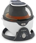 Klarstein VitAir Pommesmaster - Friteuse à air chaud, 1400 watts, Capacité de 6 litres, Cuisson sans huile, Poignée pratique, Grille pour cuire et rôtir, 50 à 240 C, Cuisson unique à 360°, Blanc