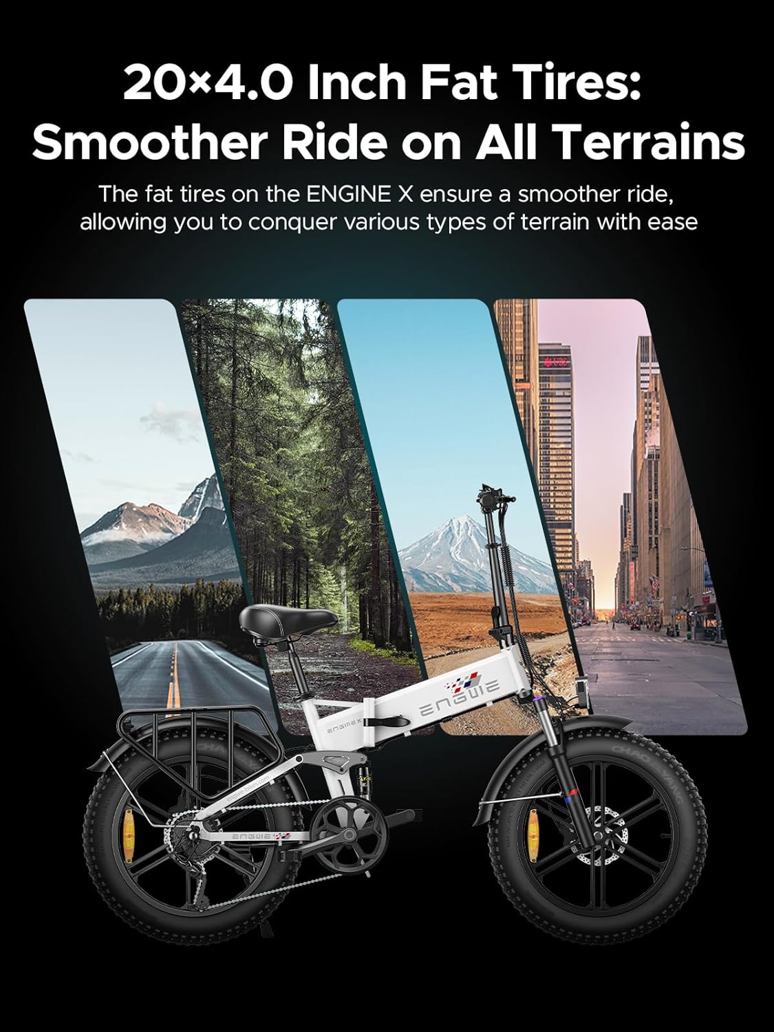 ENGWE Velo Electrique Pliable Vélo Électrique, Draisienne Electrique Adulte avec Batterie 48V 13Ah, Velo Electrique Homme 20 Pouces, 7 Vitesses, 250W Moteur, Jusqu'à 120km