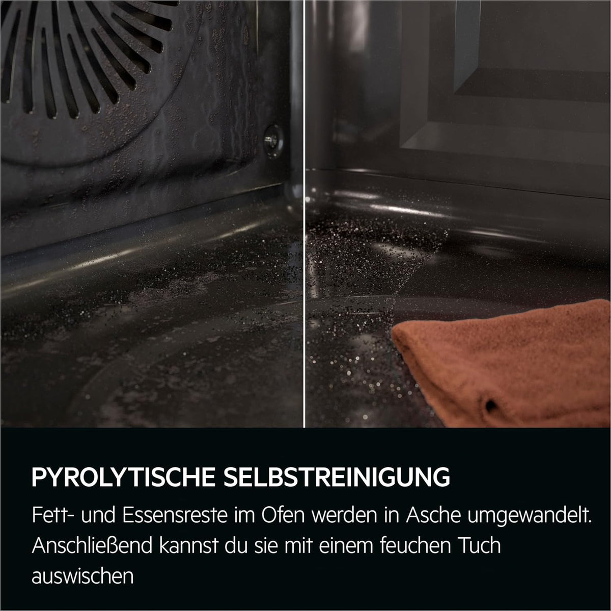 AEG TE7PB62WAB - Four encastrable Wifi - Série 7 - Écran couleur TFT Full Touch avec assistant de cuisson - Fabriqué en Allemagne - Auto-nettoyage à pyrolyse - Capteur de température centrale : pour