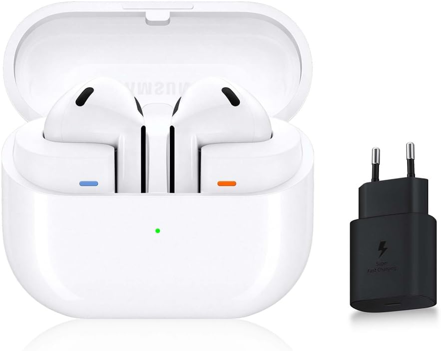 Buds3, Écouteurs sans Fil, Réduction Active de Bruit, Bluetooth, Blanc, Audio 360, AI, Chargeur Secteur Inclus, (Version FR)