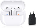 Buds3, Écouteurs sans Fil, Réduction Active de Bruit, Bluetooth, Blanc, Audio 360, AI, Chargeur Secteur Inclus, (Version FR)