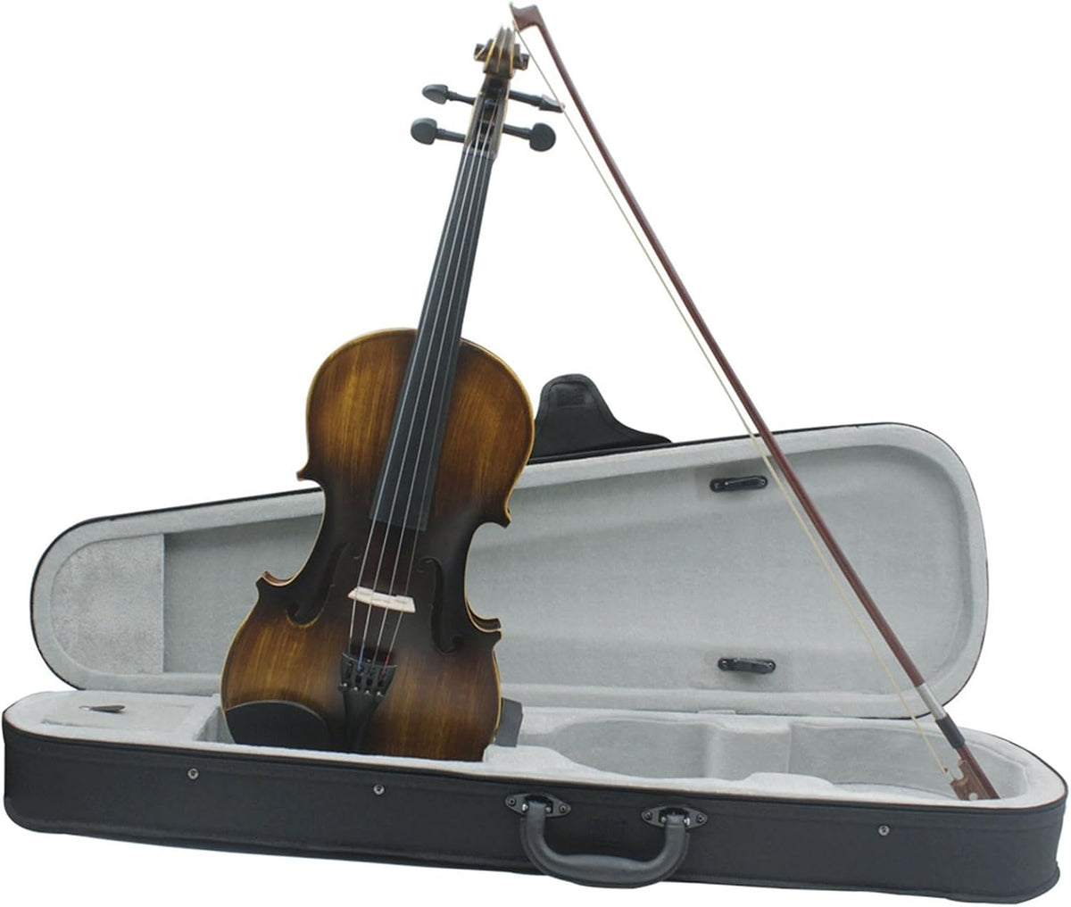 Violon En Bois Massif 4/4 Pour Débutant Et Adulte Instrument De Pratique De Jeu Mat