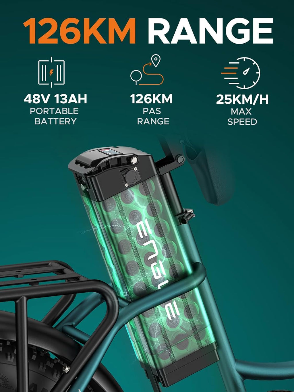 ENGWE Velo Electrique Homme 20 Pouces-vélo électrique 48V 13Ah Batterie, VTT Electrique Adulte Homme 7 Vitesses avec écran LCD, 25km/h avec Moteur 250w, autonomie jusqu'à 120km L20/L20 Boost
