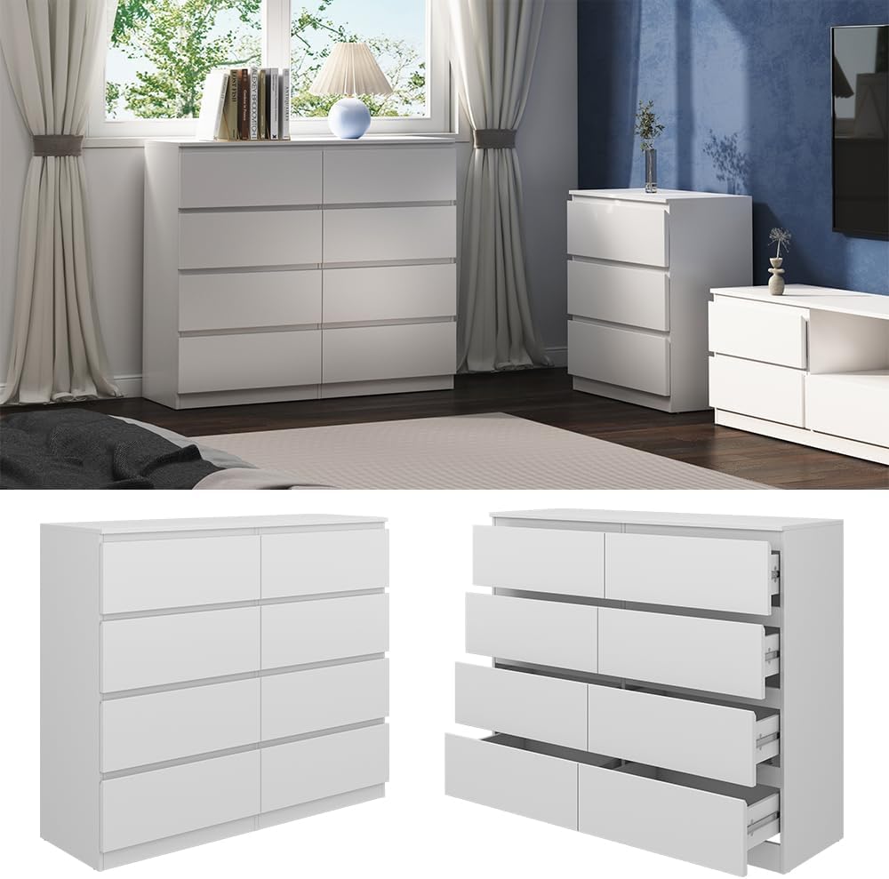 Vicco Meuble de Rangement de Salle de Bain Calisto, Blanc/Blanc, 120 x 101.5 cm