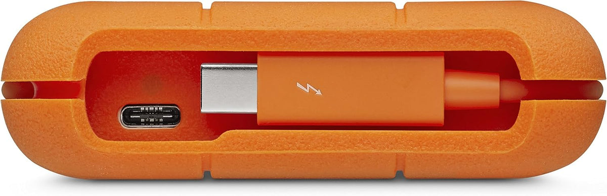 LaCie Rugged USB-C 4To, Disque Dur Externe Portable HDD, PC Mac iPad & iPhone, Data Rescue Service (STFR4000800)
