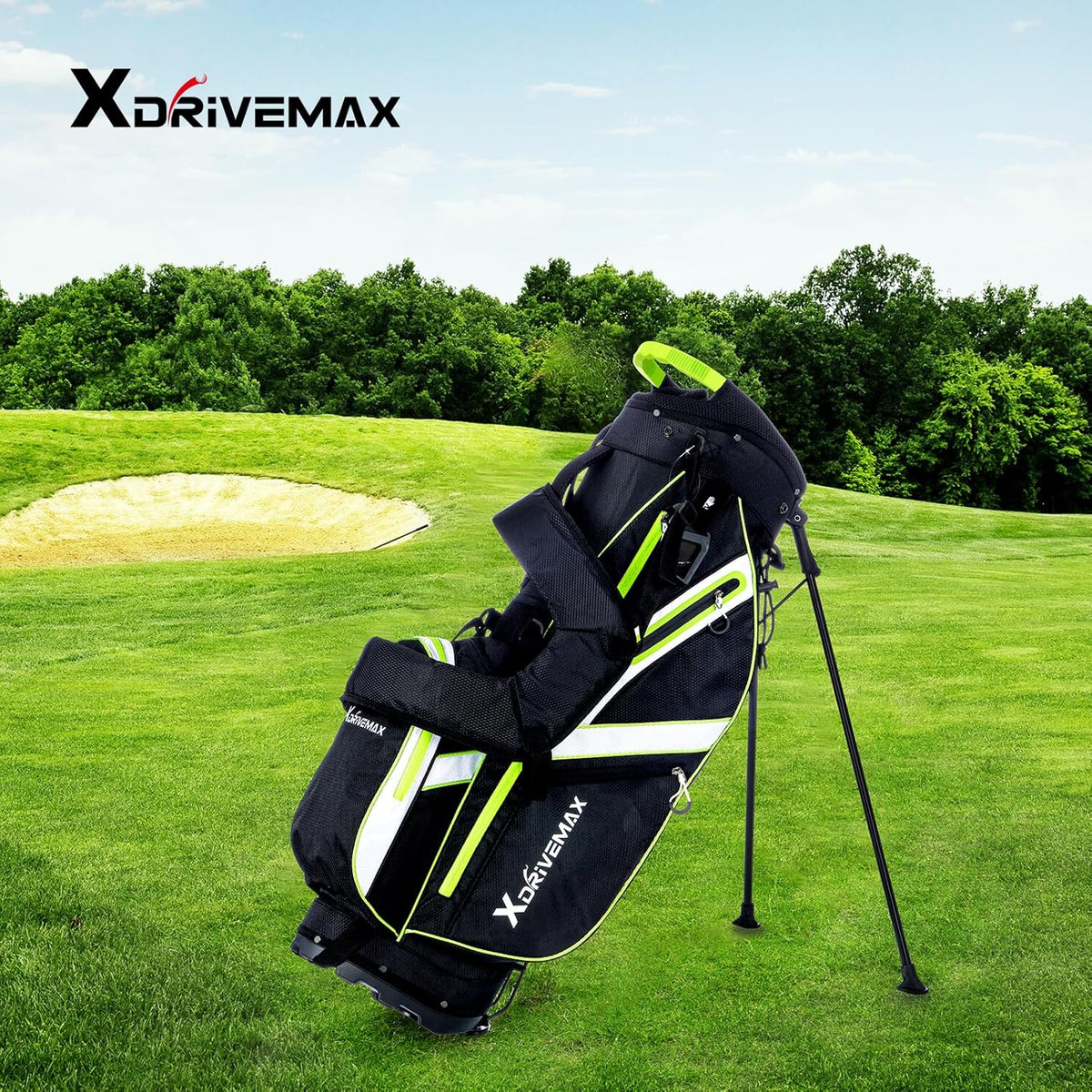XDriveMax Sac detrepied,Sac deLeger avec Support pour Homme et Femme, Sac trépiedPremium avec Housse de Pluie, Poche Isotherme et Kit d'Accessoires de