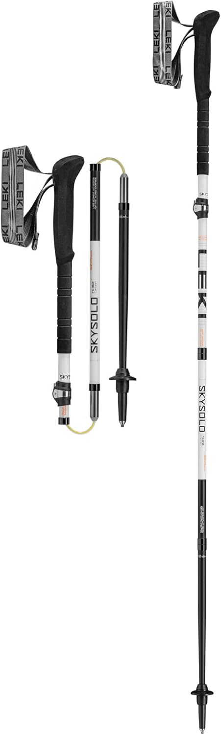 LEKI Skysolo FX.One Carbon Bâtons de randonnée Pliables et légers pour la randonnée à Thru et l'alpinisme