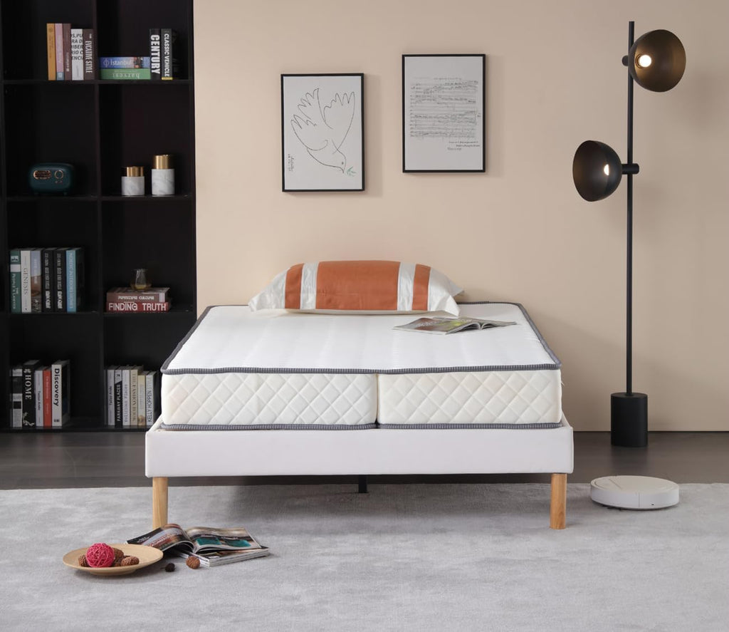 Provence literie Matelas Ferme pour Clic Clac 130x190 x 20 cm - Dim Assise 60 cm - 5 Zones de Confort - ame Rembourrage 100% polesther