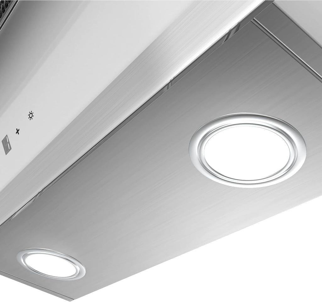 Ciarra ASW6736N Hotte Inclinée 60cm A+++ 650 m3/h - Commande Tactile et Wi-Fi - 4 Vitesses et Boost - Filtre à Charbon CBCF003 Inclus - Blanche