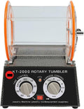 Machine de Lapidaire Polisseuse électrique for bijoux, machine à polir rotative avec minuterie, 5 vitesses réglables, perles de polissage
