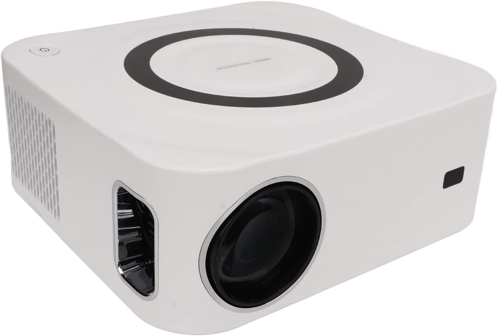 Accueil Projecteur WiFi 2.4G 5G, Projecteur Correction de la Distorsion Trapézoïdale à Télécommande pour Les Jeux (Prise UE)