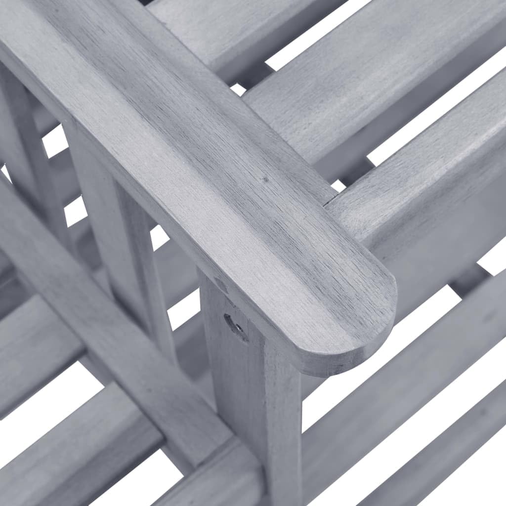 Générique Chaises de Jardin avec Table à thé et Coussins Acacia Solide,Salons de Jardin,3061316