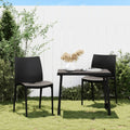 ZEYUAN Chaises de Jardin Lot de 2 Anthracite 50x46x80 cm polypropylène,Table De Jardin,Chaise De Jardin Aluminium,Chaise Jardin Plastique