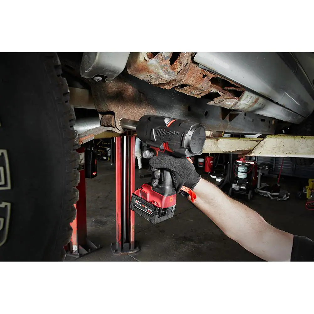 M18 FUEL 18V Lithium-Ion Brushless Cordless 1/2 in. Impact Wrench w/Friction Ring Kit w/One 5.0 Ah Battery and Bag
