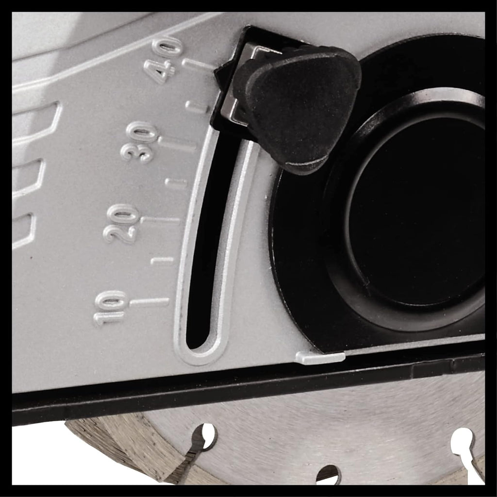 Einhell Rainureuse TE-MA 1700 (1 700 W, réglage de la largeur jusqu’à 38 mm et de la profondeur jusqu’à 40 mm) Livré en sac + 4 disques diamant