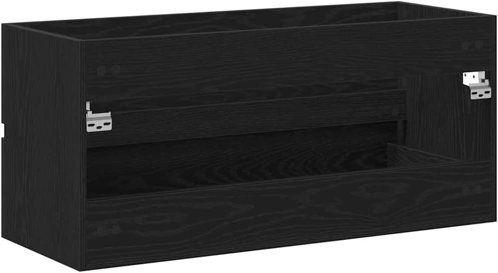 BOWEKAM Meubles, ensembles de meubles, ensembles de meubles de salle de bain, évier en chêne noir, 100 x 38,5 x 45 cm, bois d'ingénierie