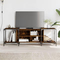 Lauuoeriau Meuble TV en chêne fumé pour maison et jardin, 153 x 37 x 50 cm, bois d'ingénierie