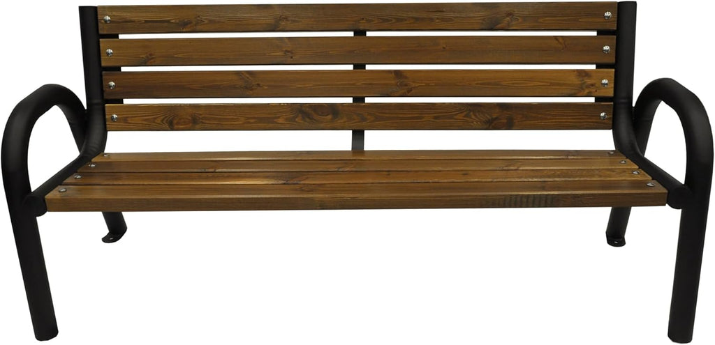 Primario Grande Banc de jardin, banc de parc, en bois, meubles de jardin, avec capacité de charge de 350 kg, résistant aux intempéries, design scandinave Primario noyer, 200 cm, longueur totale du