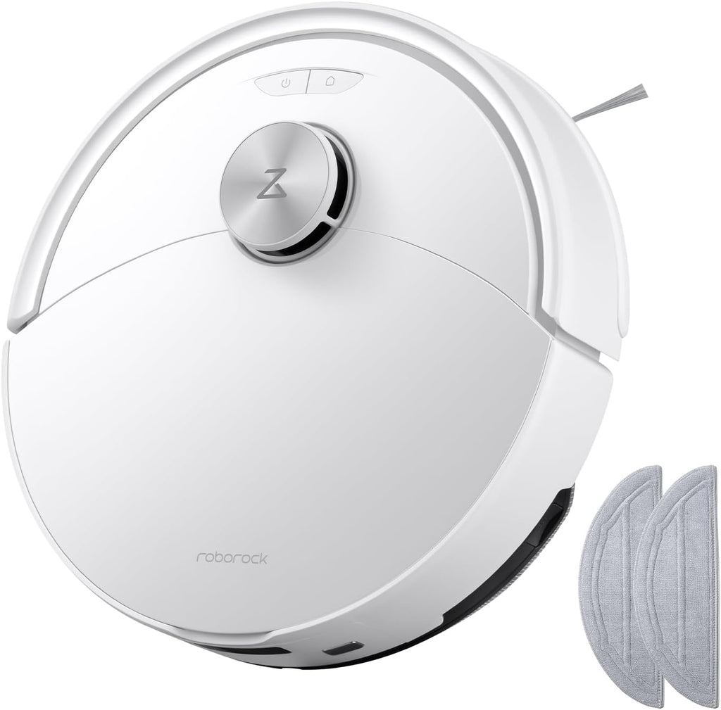 roborock Q10 S5 Set Robot Aspirateur Laveur, 10000 Pa Aspiration, Double Anti-emmêlement, Système VibraRise 2.0, Levage des Serpillères de 8 mm, Navigation PreciSense LiDAR, Évitement d'obstacles, APP