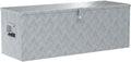 vidaXL Boîte Outils en Aluminium Argenté Coffre de Rangement Caisse à Outils