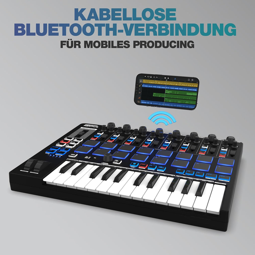 Reloop Keypad Pro - Station de travail DAW compacte avec MIDI sans fil