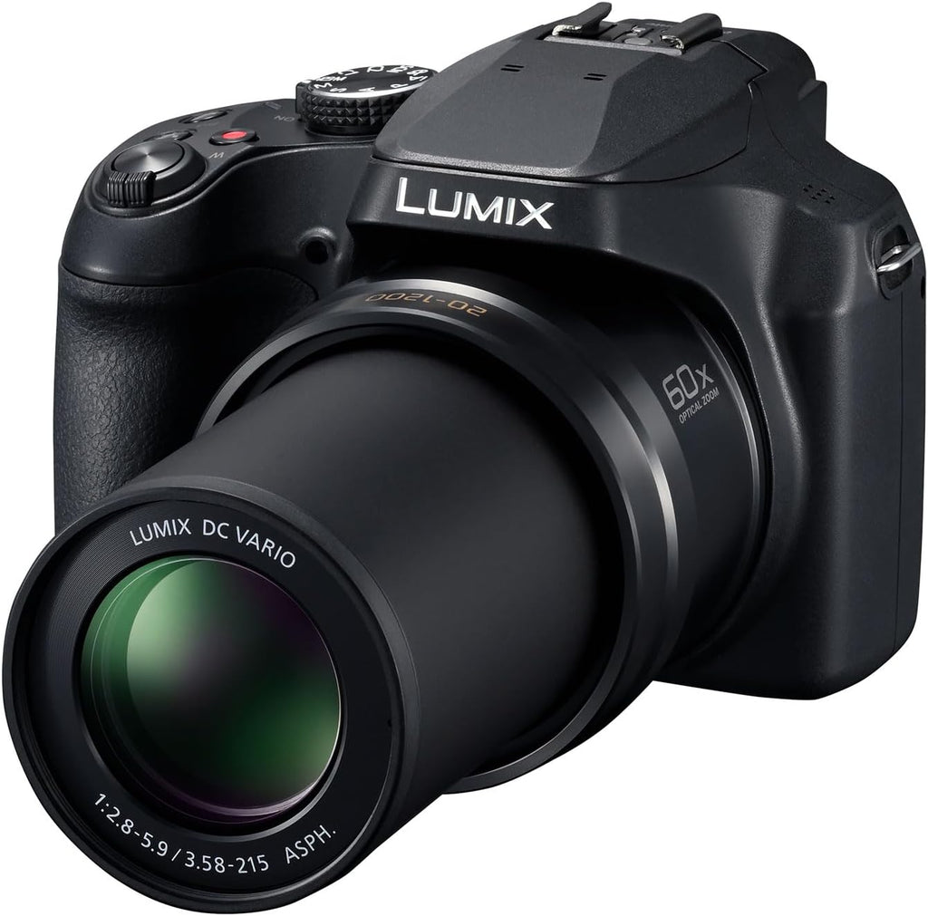 Panasonic Lumix FZ82D Appareil Photo Bridge Zoom Puissant (Capteur 18MP, Zoom Lumix 60x F2.8-5.9, Grand Angle 20mm, Viseur OLED, Ecran Tactile, Vidéo 4K, Stabilisation) Noir