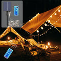 Télécommande solaire parapluie lumière 104 lumières en plein air Camping tente chaîne lumière Parasol lumière décorative/1335