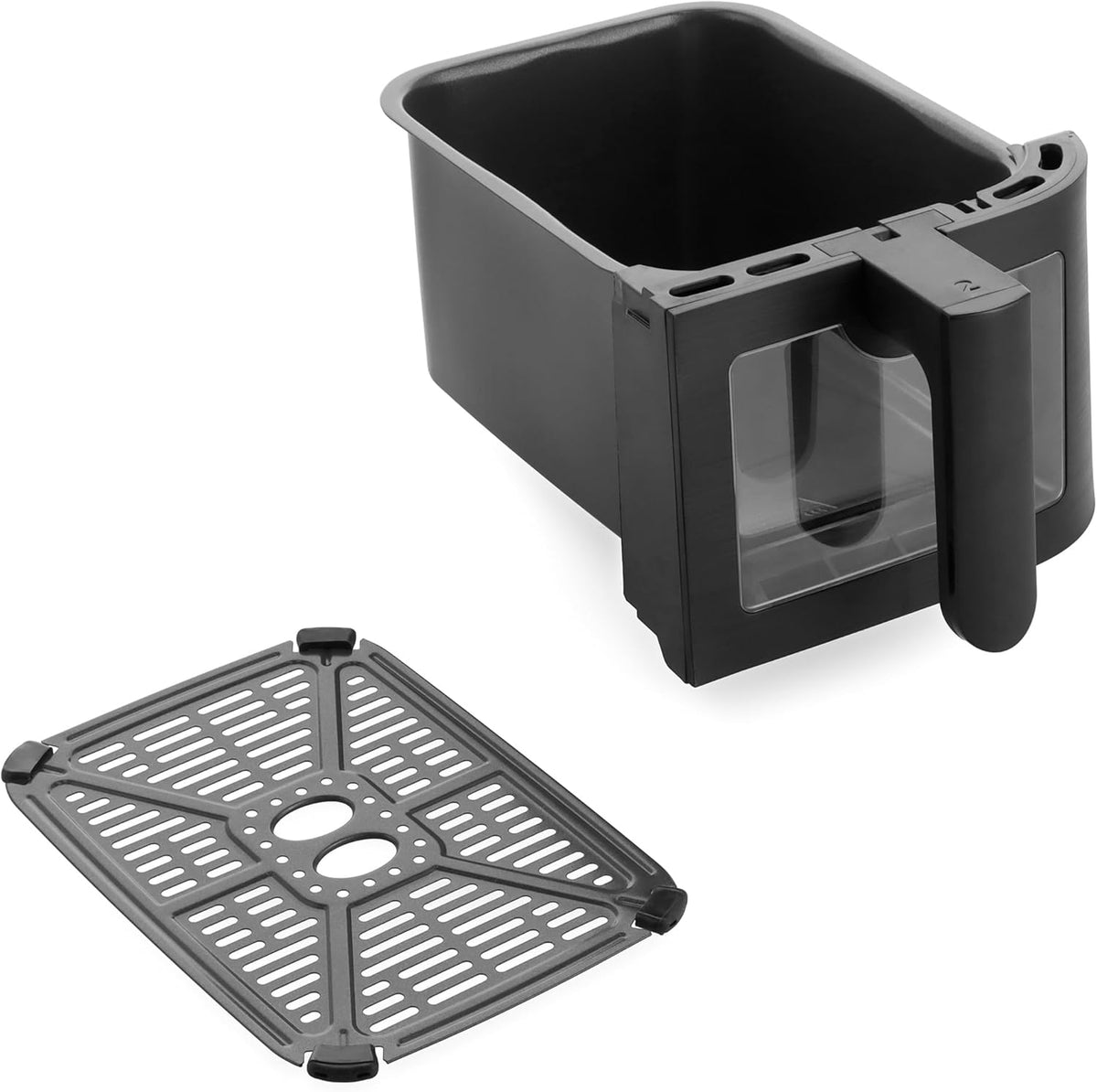 GreenPan Bistro Airfryer XL 11en1,2 Paniers à Friteuse sans Huile (2 x 4L),Intérieur Antiadhésif en Céramique sans PFAS,Chauffage Rapide,Préréglages Multifonctions,Arrêt automatique,Affichage LED,Noir