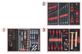 KS outils 714.0158 Composition d'outils 3 tiroirs pour servante, 158 pièces