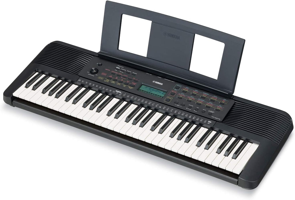 Yamaha PSR-E273 Clavier arrangeur – Instrument de musique à 61 touches dynamiques, incluant un Bon Cadeau pour 2 Leçons en Ligne avec la Yamaha Music School, en Noir