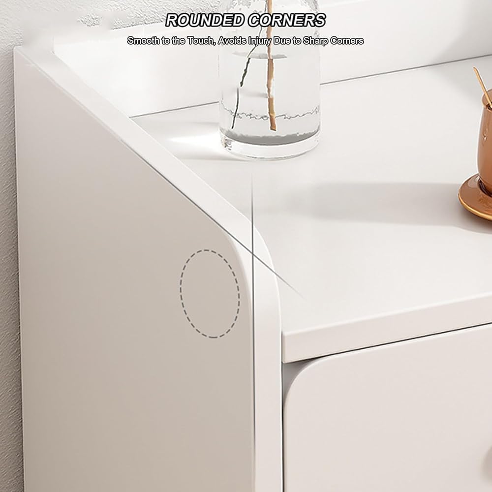 FDSGEEE Table de chevet pour adulte avec 3 tiroirs de rangement, meuble d'appoint pour chambre à coucher, salon