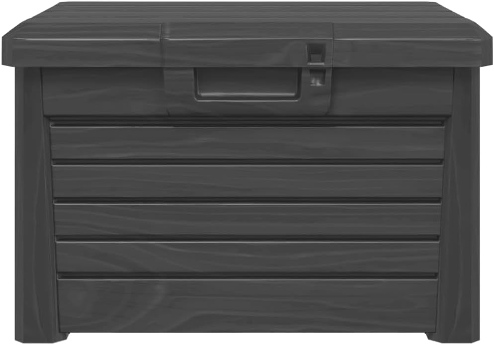 LXYZWRW Boîtes de rangement d'extérieur en polypropylène Anthracite 73 x 50,5 x 46,5 cm