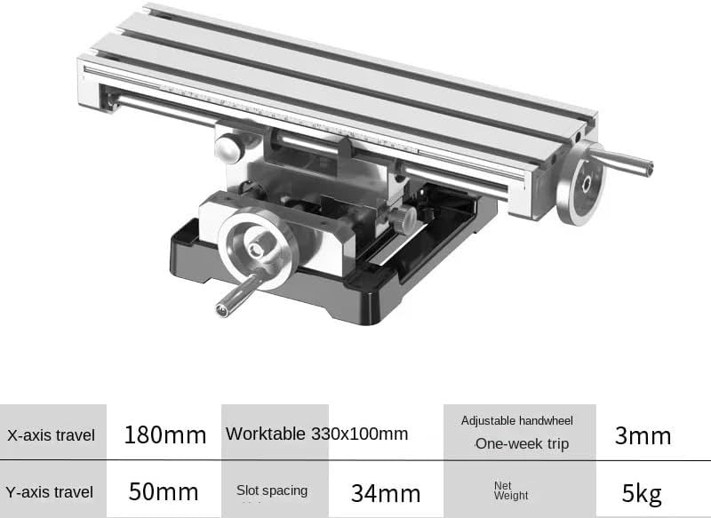 Machines à Fraiser, Table transversale multifonctionnelle, table de fraisage transversale, plateau traînant, fraiseuse, établi plat, perceuse de précision(Set2)