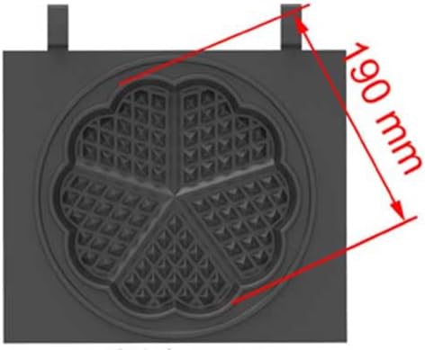 foodis Gaufrier et Croque Monsieur 1700W avec indicateur de Chauffage & Minuteur - Appareil a Gaufre Coeur avec regulation de la Temperature 60-300°C - Machine a Gauffre, Waffle Maker