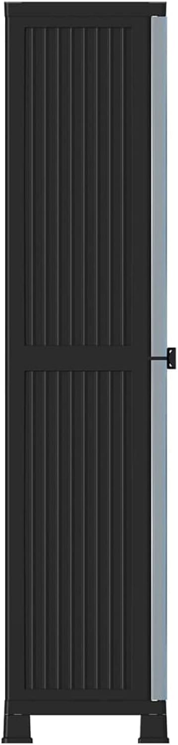 ShGaxin armoire en plastique, armoire de jardin extérieur, rangement terrasse, meuble extérieur, 68 x 39 x 171,5 cm