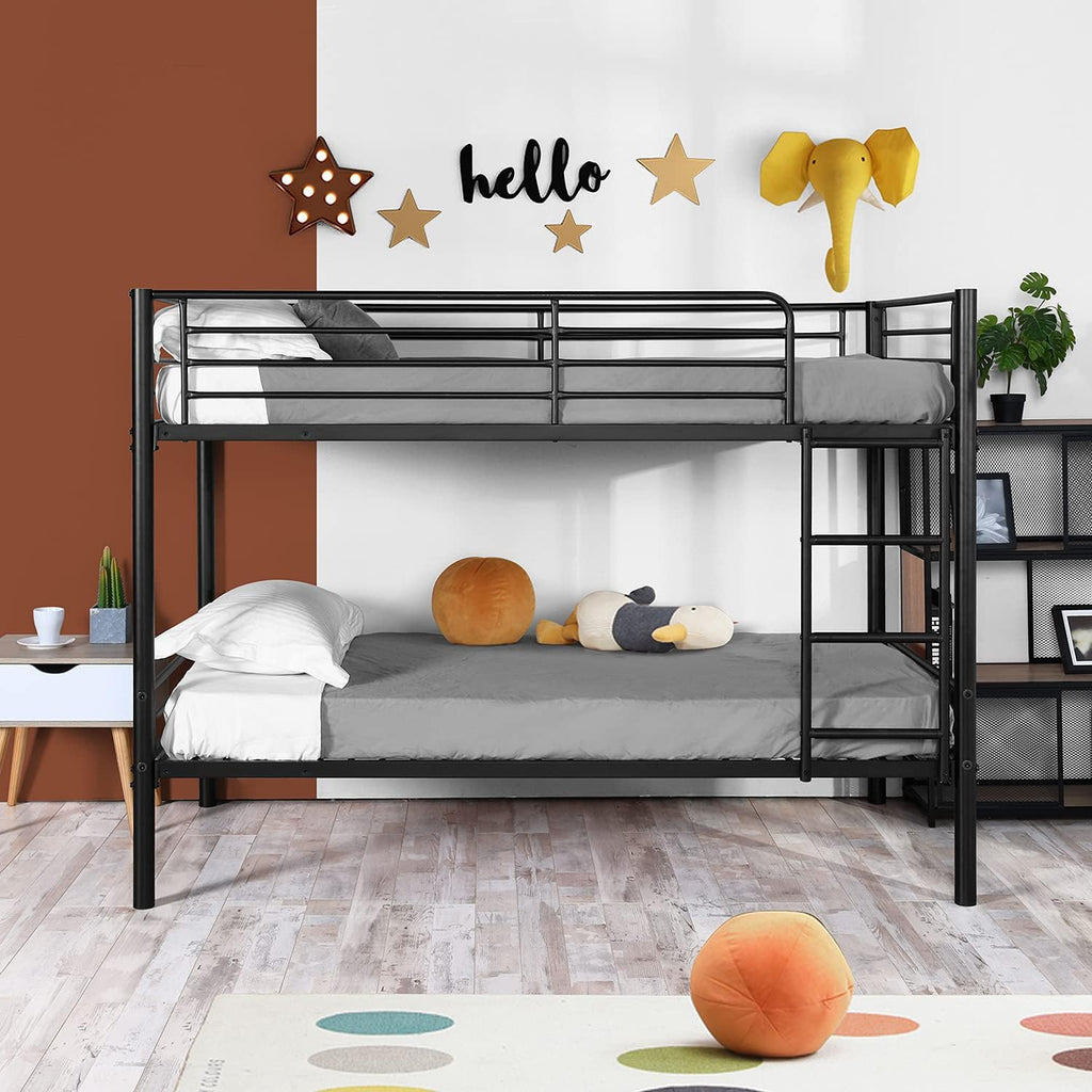 Meuble Cosy Lit superposé 2 Personnes Cadre de Lits 90x190cm en métal pour Enfant Chambre à Coucher Maison