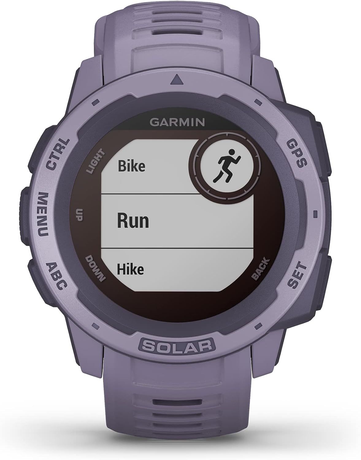 Instinct Solar - Montre GPS de plein air robuste avec chargement à l'énergie solaire - Violet (Reconditionné)