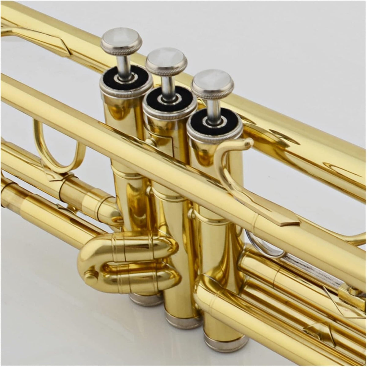 trompette débutant Trompette Instrument Musical Instrument Vent Trompette Cuivre B Trompette Plate Trompette Laiton