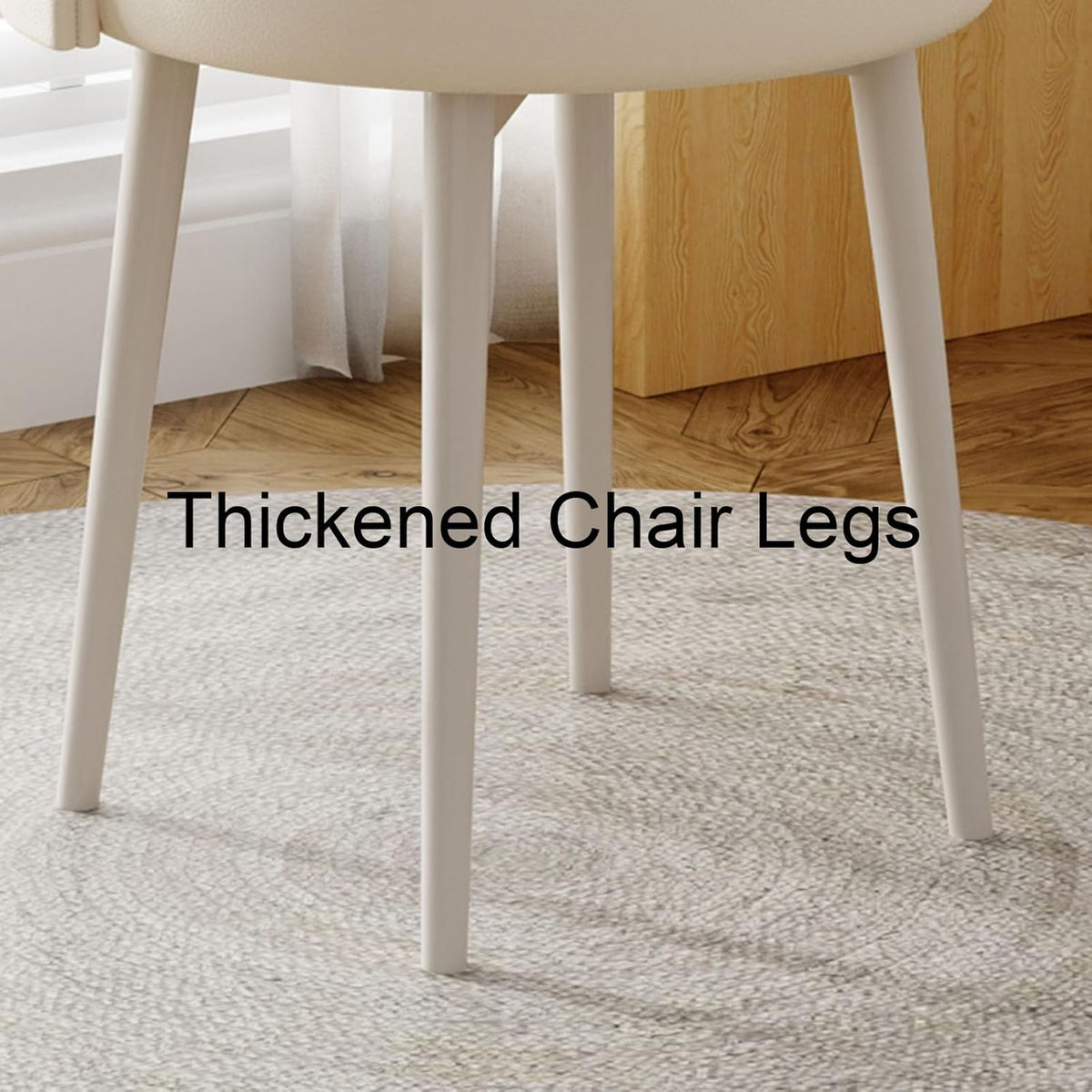 Tabouret de coiffeuse moderne orange à dossier bas avec pieds en métal – Siège fixe élégant, idéal pour la décoration de chambre à coucher et de salon, mobilier chic pour la maison