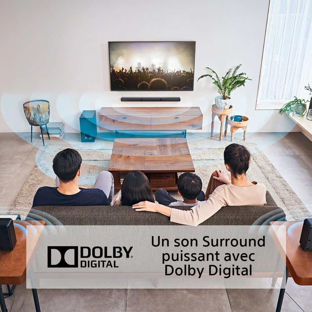 HT-S40R - Barre de Son 5.1ch Home Cinéma avec Enceintes Satellites sans Fil, Noir