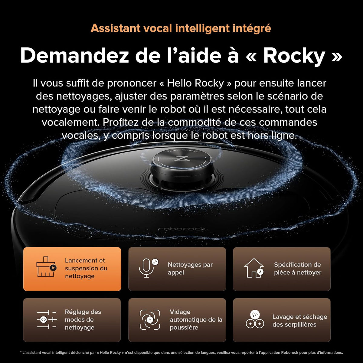 roborock Qrevo Master Set Aspirateur Robot avec FlexiArm Brosse & Serpillière pour Couverture des Coins, Aspirateur Laveur avec Deux Serpillière & Brosse DuoRoller Soutien 10000Pa, Détecter de Saleté