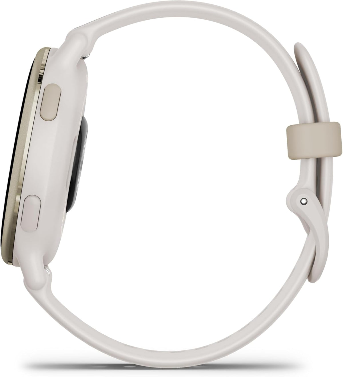 Vivoactive 5 montre intelligente GPS santé et fitness pour homme et femme lunette aluminium doré crème bracelet silicone ivoire écran AMOLED 3 cm autonomie