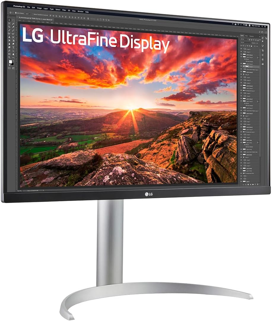 Ultrafine™ 27UP850K-W Ecran PC 4K 27" - Dalle IPS résolution UHD (3840 x 2160), 5ms GtG 60Hz, DisplayHDR™ 400, DCI-P3 95% (CIE1976), Mode Lecture, inclinable, réglable en Hauteur