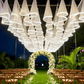 BANGBANGJI Rideau Lumineux, décoration de draperie, Facile à Installer, réutilisable, idéal pour Les Anniversaires, Les fêtes et Les Mariages 100mx0.6m-ChampagneVeil+WhiteLight