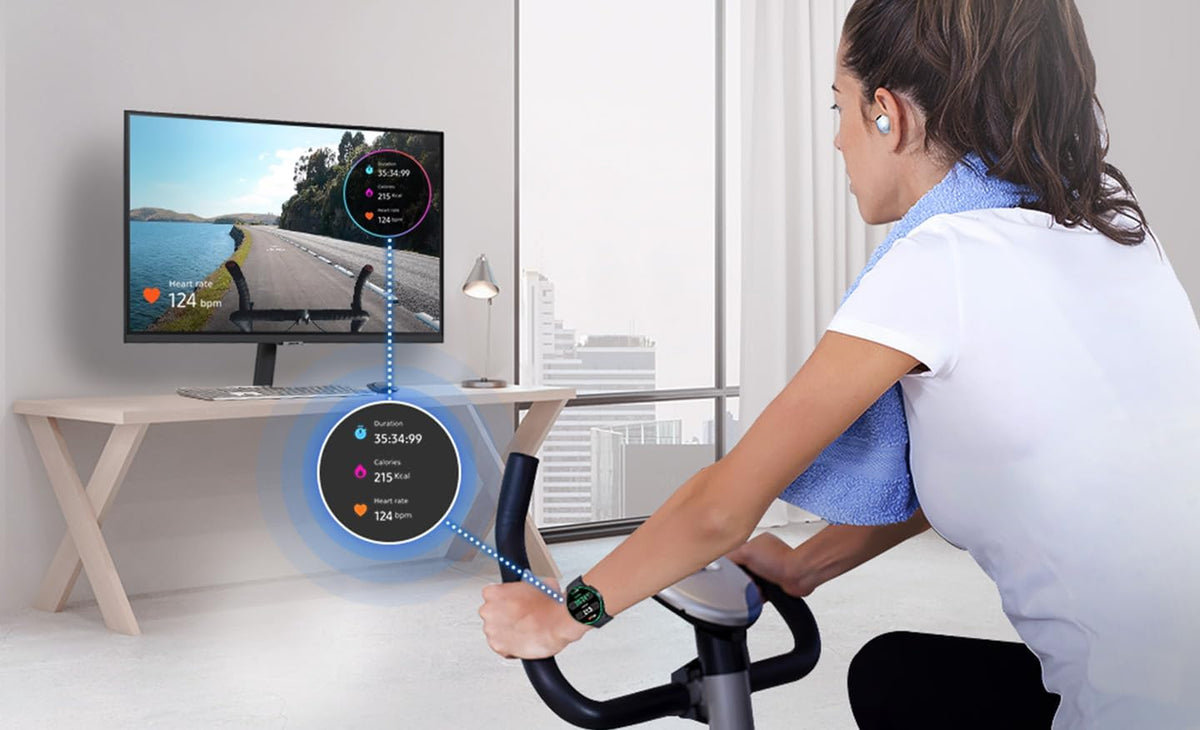 Smart Monitor M5 Noir - 27'' - Dalle VA, FHD (1920 x 1080), 60Hz, 4ms, Inclinable, 2 x HDMI (1.4), 2 x USB-A, Smart TV, Gaming Hub, LS27DM502EUXEN